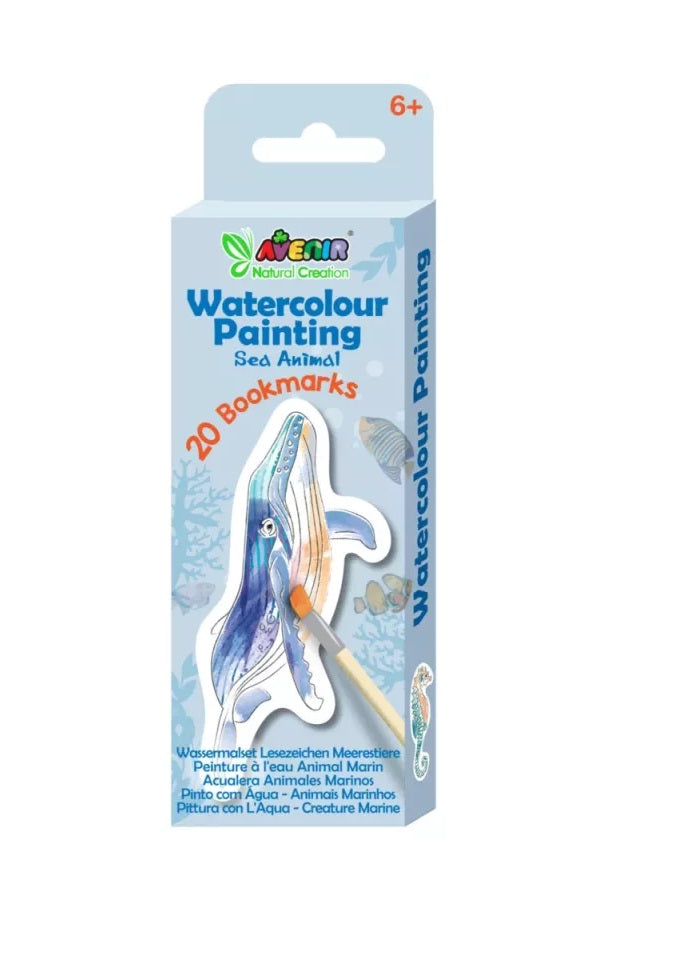 Juego Acuarela  Animales Marinos Para Niños