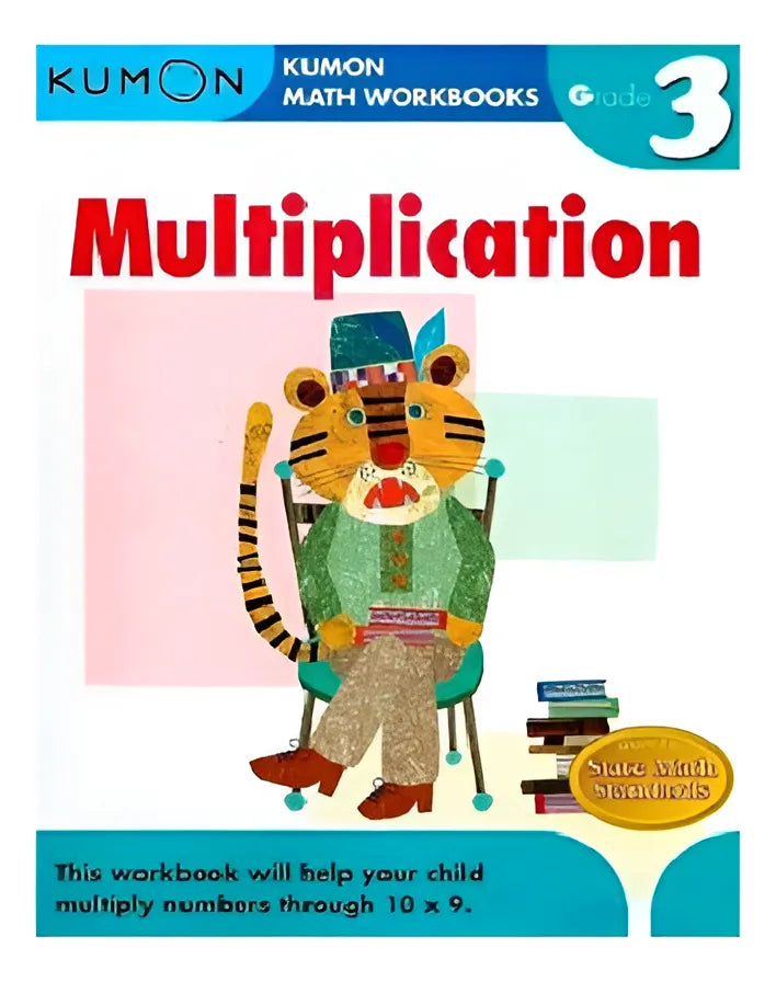 Libro Didáctico Kumon Multiplication Grade 3 Para Niños