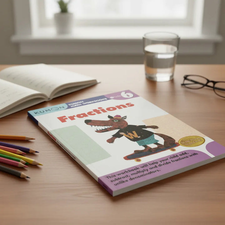 Libro Kumon Fracciones Sexto Grado En Ingles Para Niños