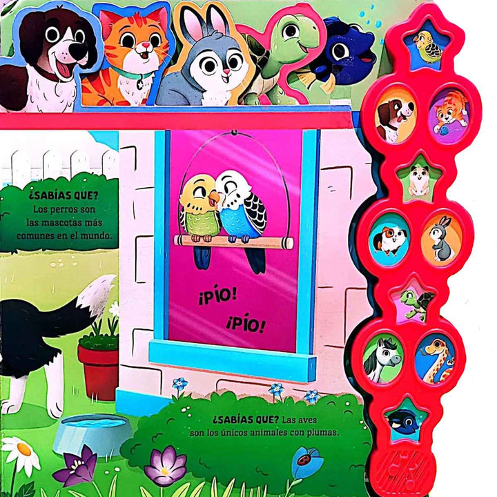 Libro Interactivo De Mascotas 10 Sonidos Niños