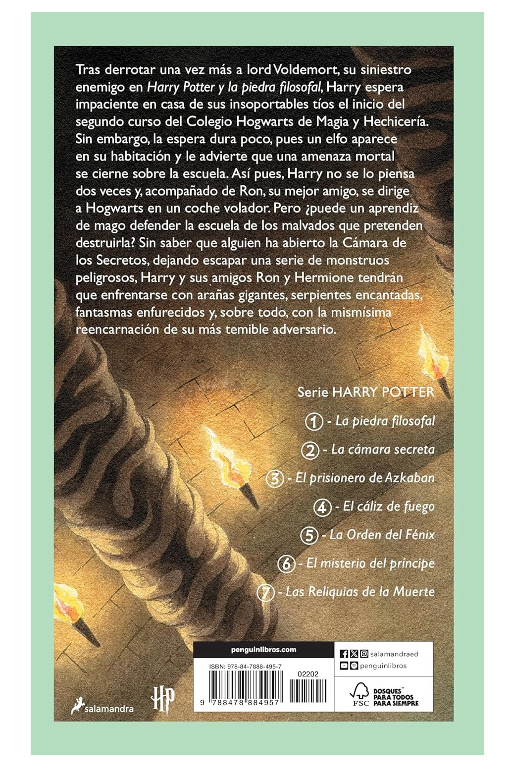 Libro Harry Potter la Camara Secreta Para Niños