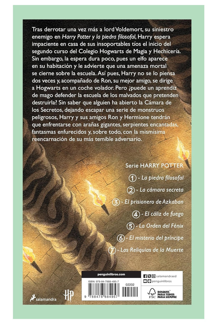 Libro Harry Potter la Camara Secreta Para Niños