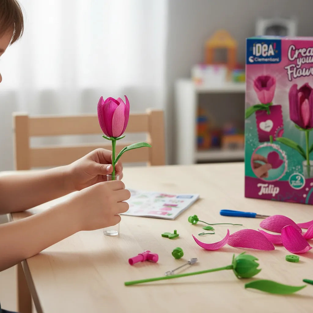 Juego Científico Creativo Flores Tulipanes Para Niños Niñas