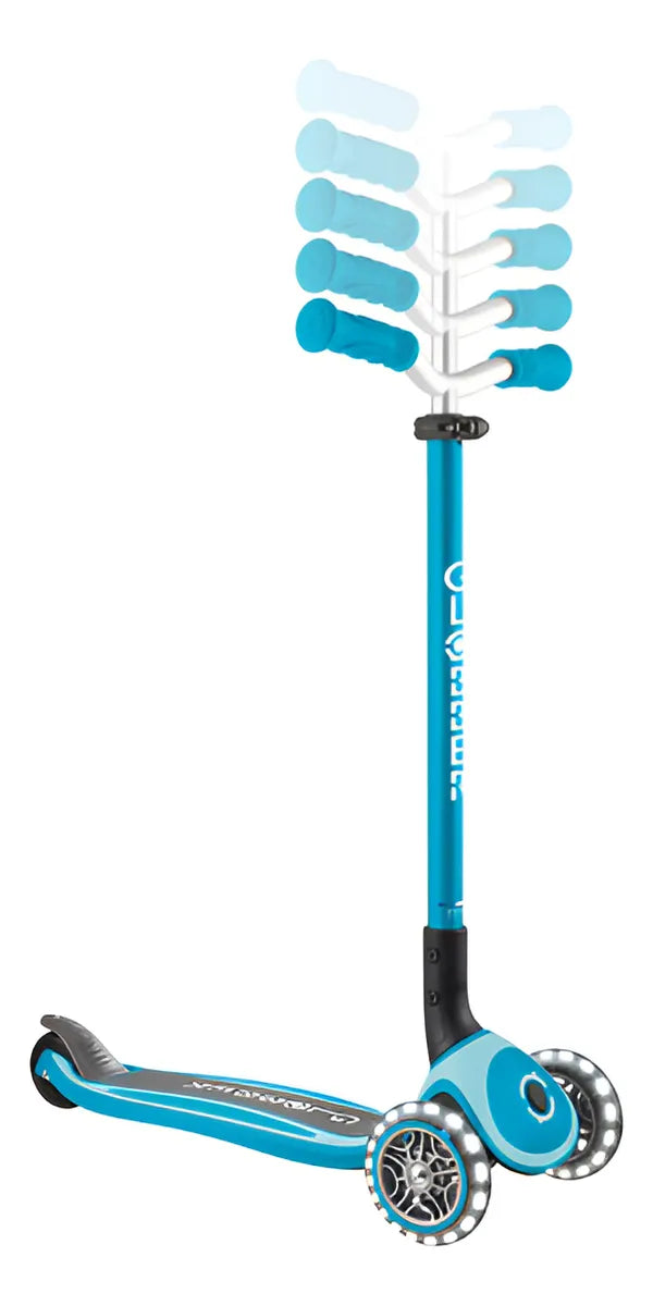 Patineta Master Lights azul Plegable Para Niños
