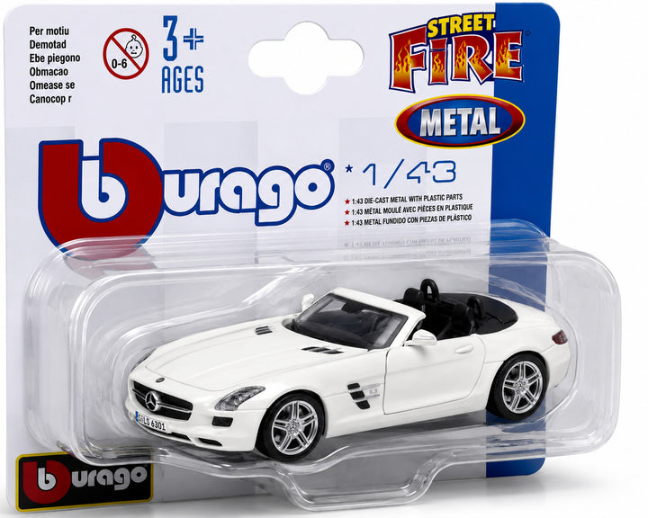 Carro A Escala 1:43 Mercedes- Benz Sls Amg Roadmaster Blanco