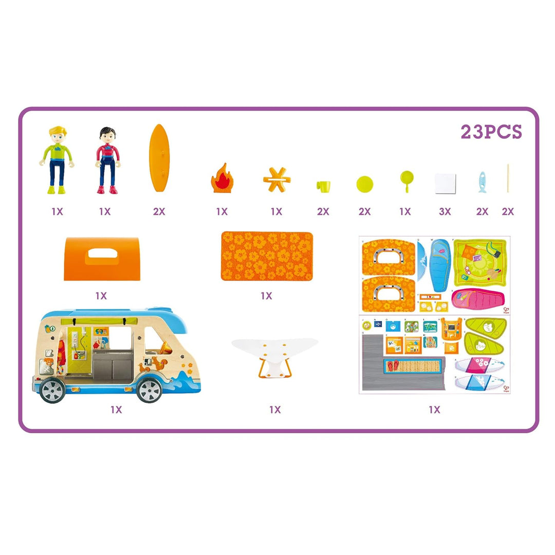 Set De Juego Camper Van En Madera Para Niños