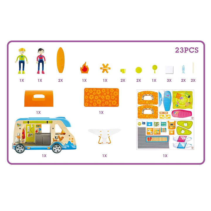 Set De Juego Camper Van En Madera Para Niños