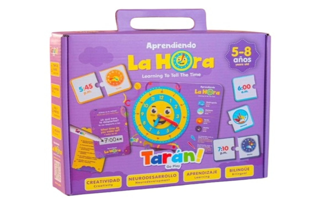 Juego Didáctico Aprendiendo La Hora Para Niños