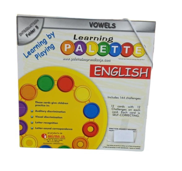 Juego Didáctico tarjetas en Ingles Vocales Para Niños