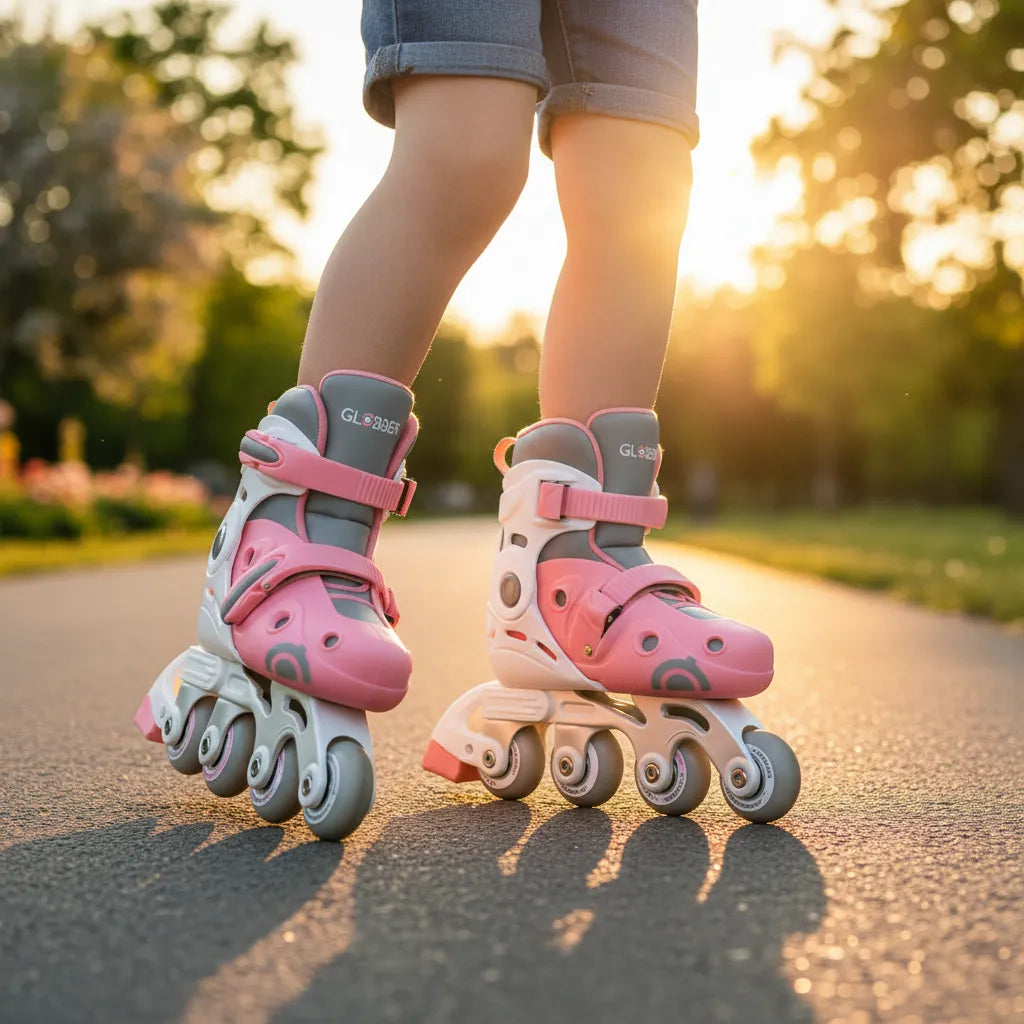 Patines En Línea 2 En 1 Rosados Para Niños