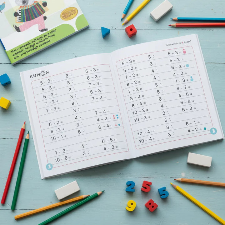 Libro Didáctico Kumon Grade 1 Subtraction Para Niños