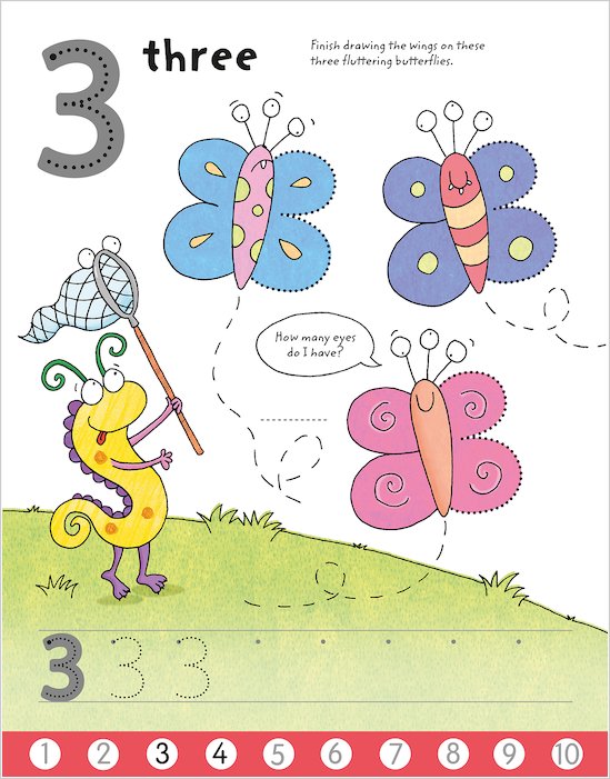 Libro Infantil Números Aprendizaje Borrable Niños
