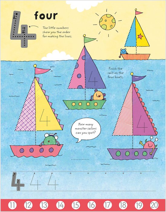 Libro Infantil Números Aprendizaje Borrable Niños