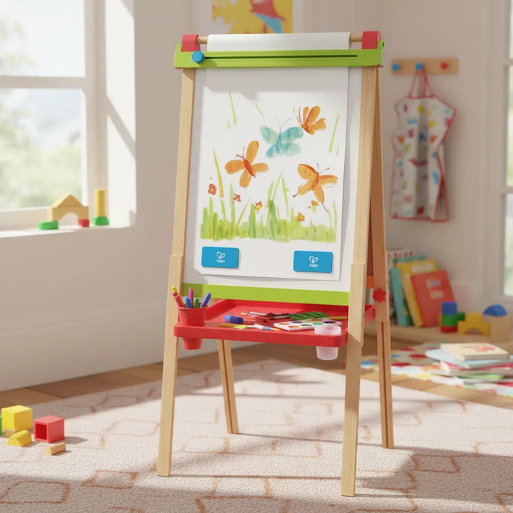 Juguete Tablero De Madera Infantil Doble Cara Para Niños