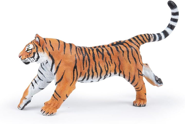 Figura Tigre Corriendo Pintada A Mano Papo