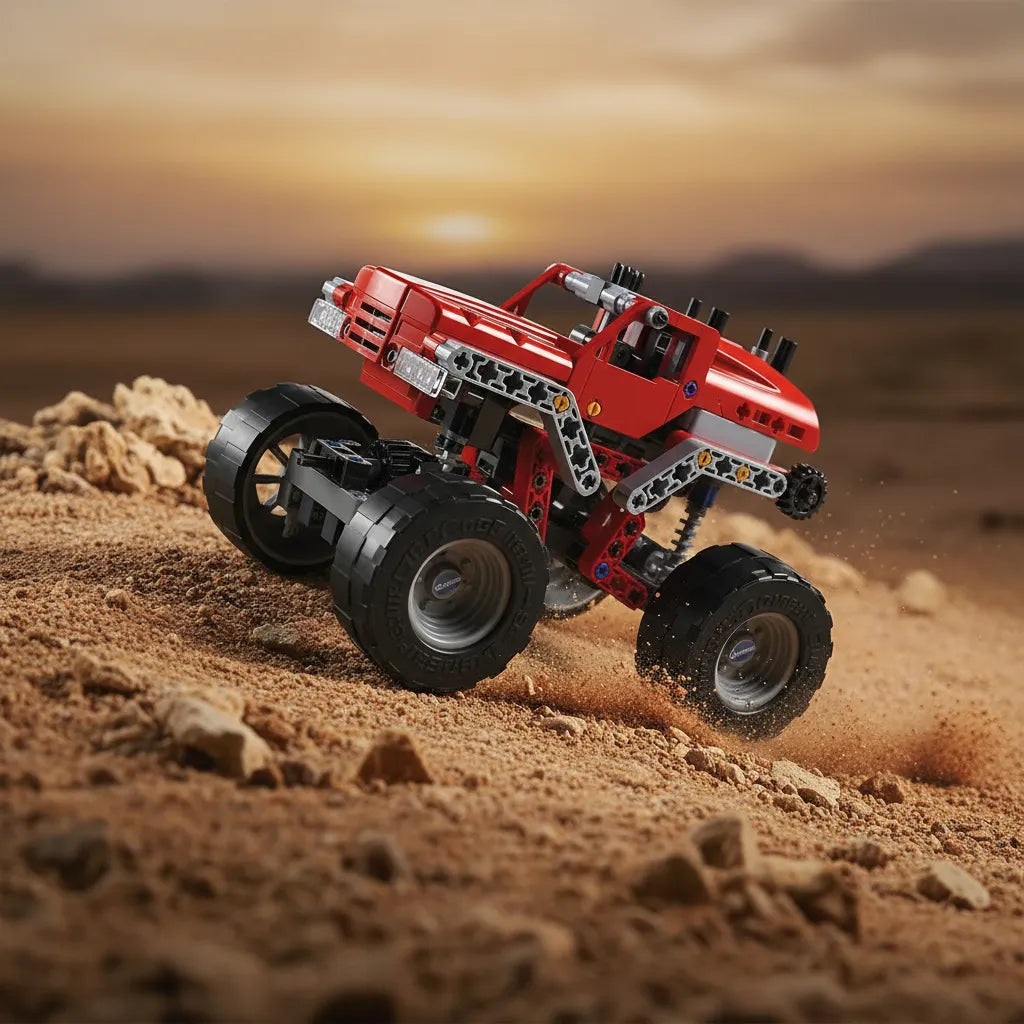 Juego Construcción Tipo Lego 10 Carros STEM Para Niños