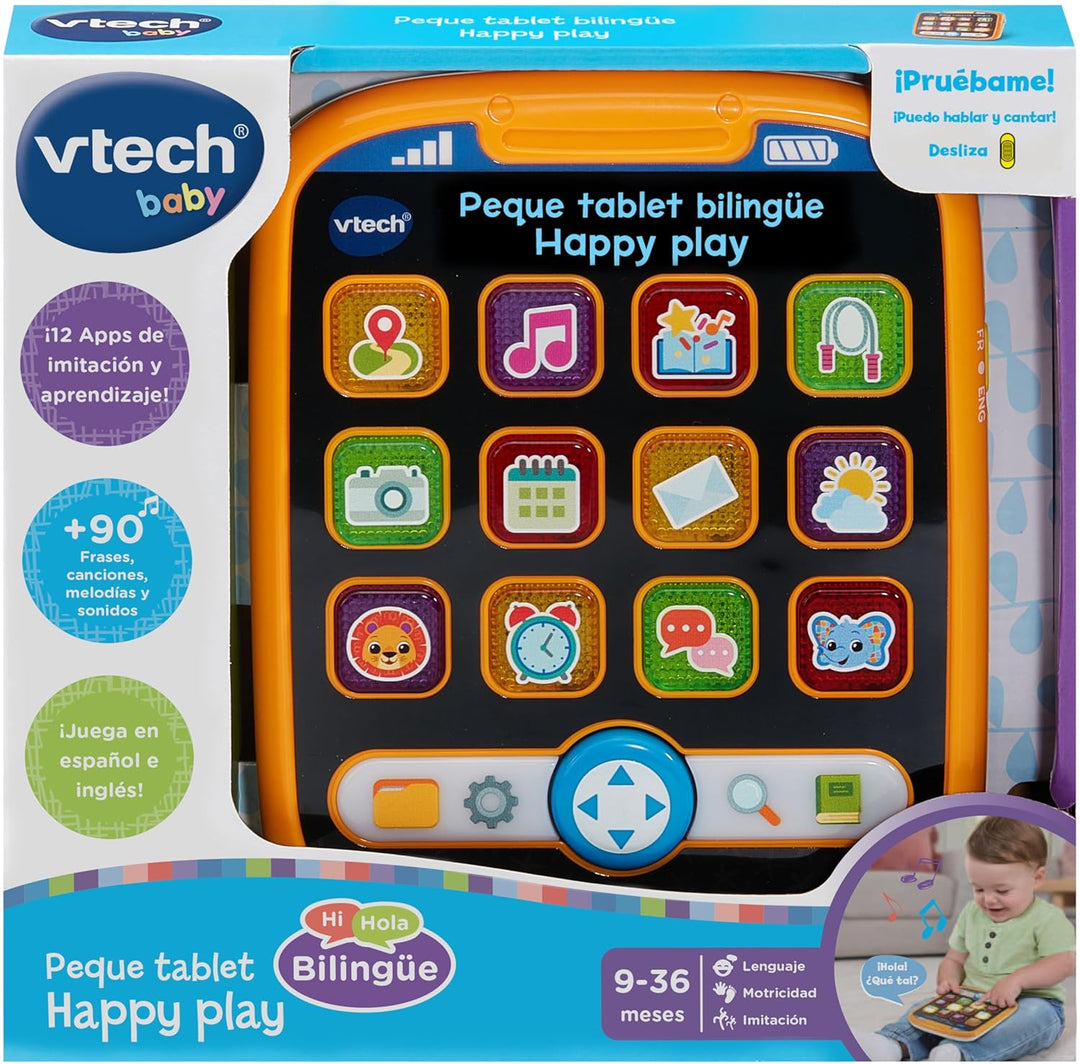 Juguete Peque Tablet Bilingüe Happy Play Bebés