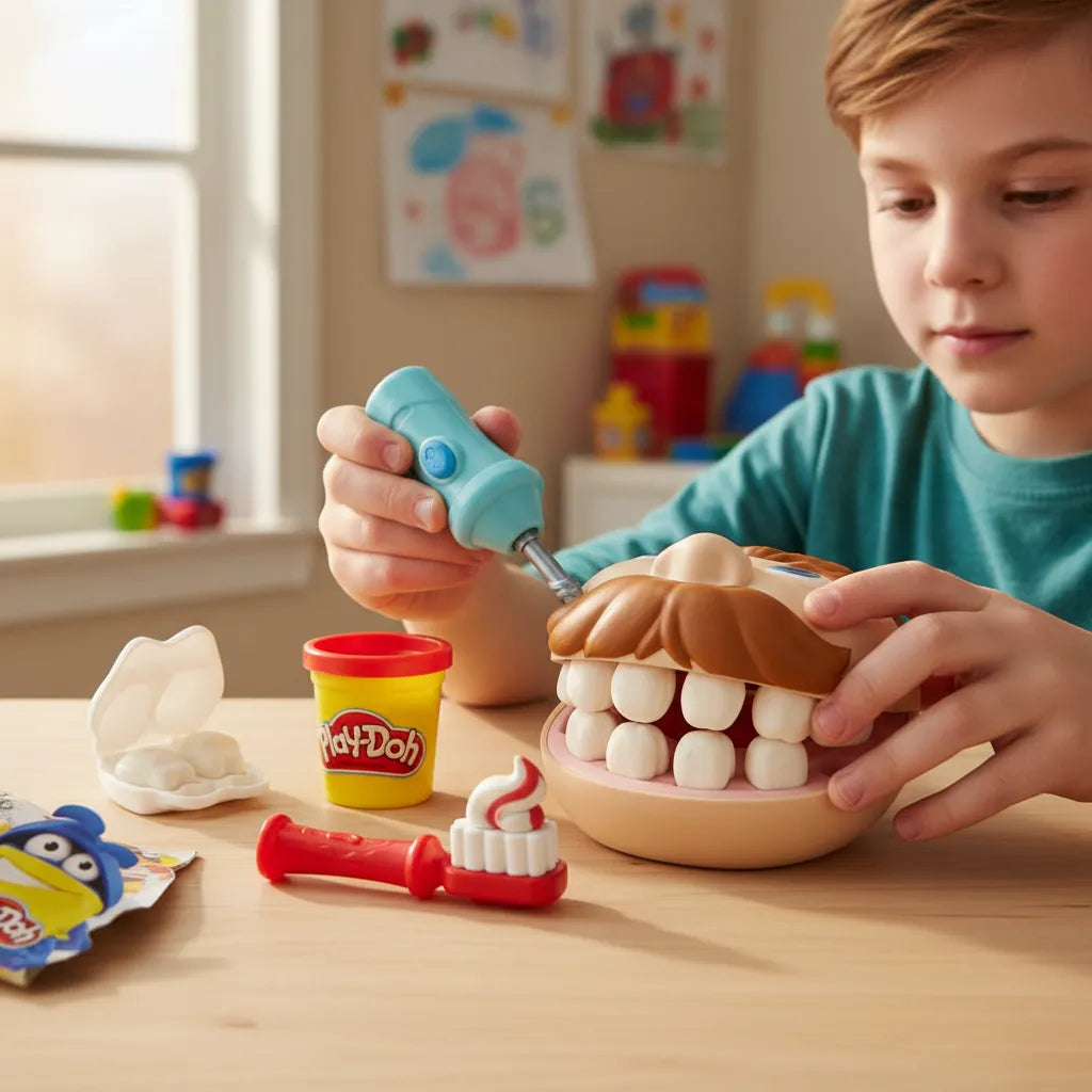 Juego Didáctico Play-doh Mini Dentista Para Niños