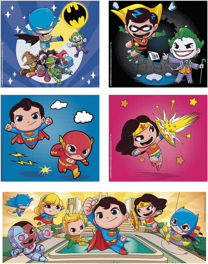 Rompecabezas 10 En 1 Super Friends Para Niños