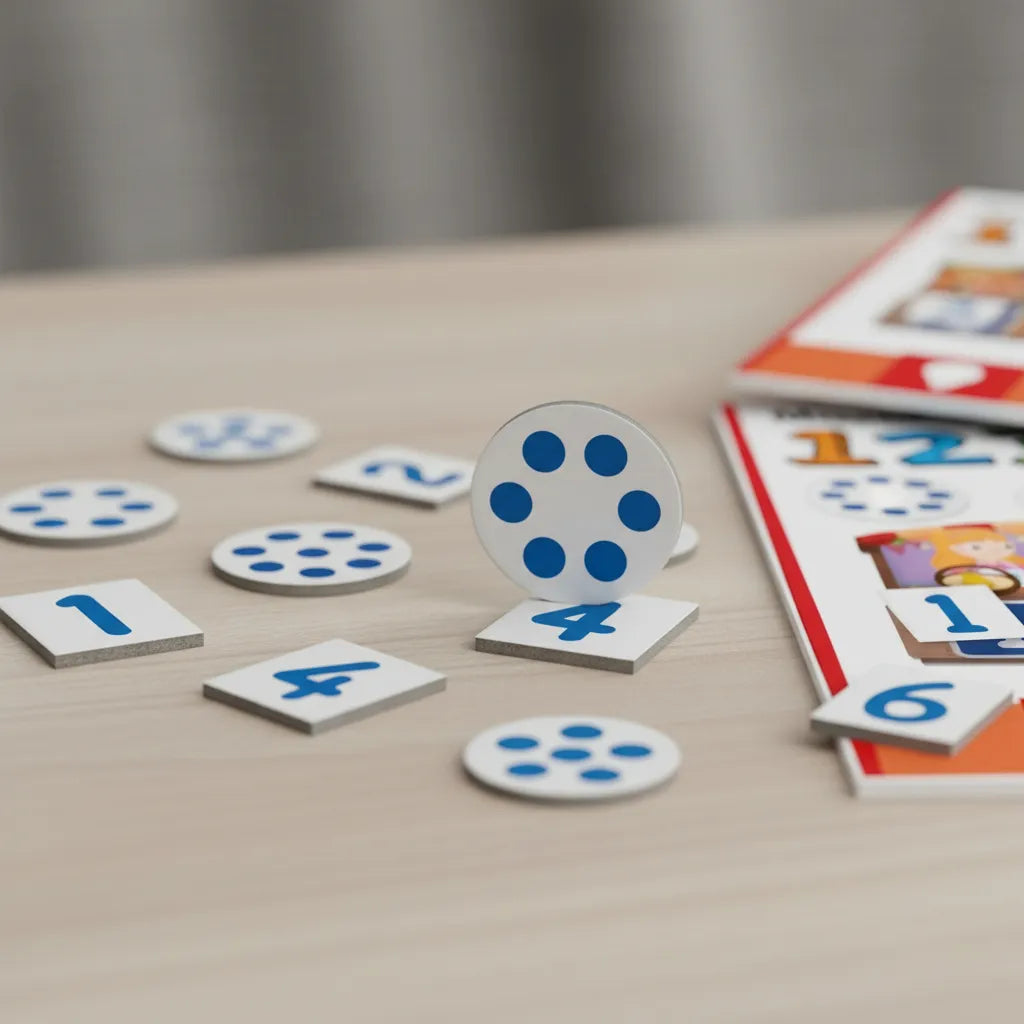 Juego Montessori Bingo Tactil De Numeros