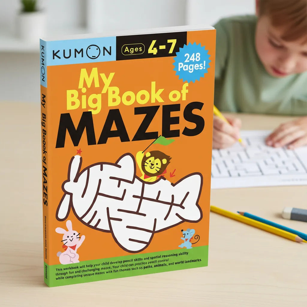 Libro Didácticos Kumon My Big Book Of Mazes Para Niños