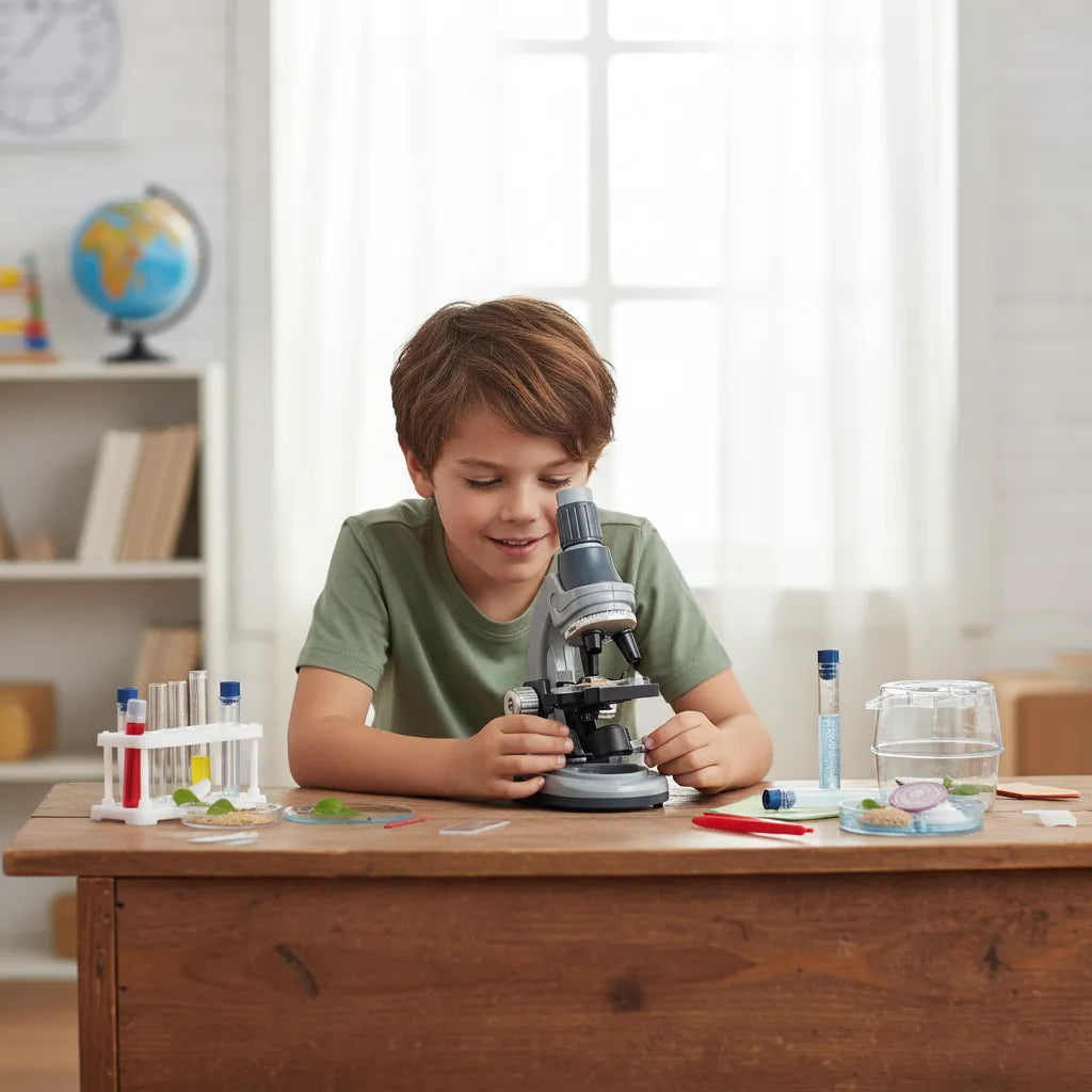 Juego Científico Microscopio Con Accesorios Para Niños