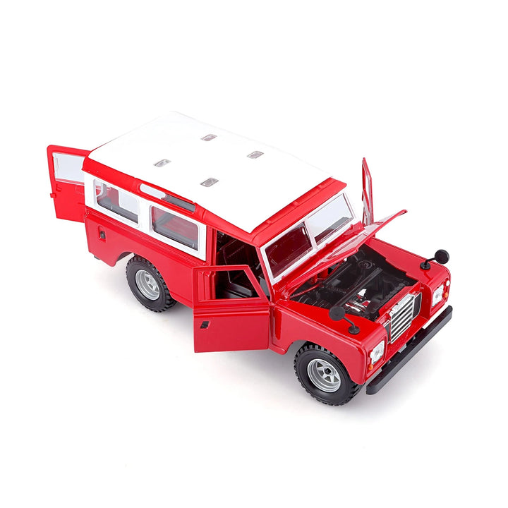 Carro Coleccionable 1/25 Land Rover Series II Rojo