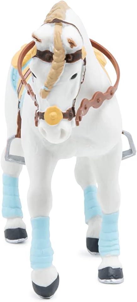 Figura Coleccionable Caballo Jinete Pintada A Mano