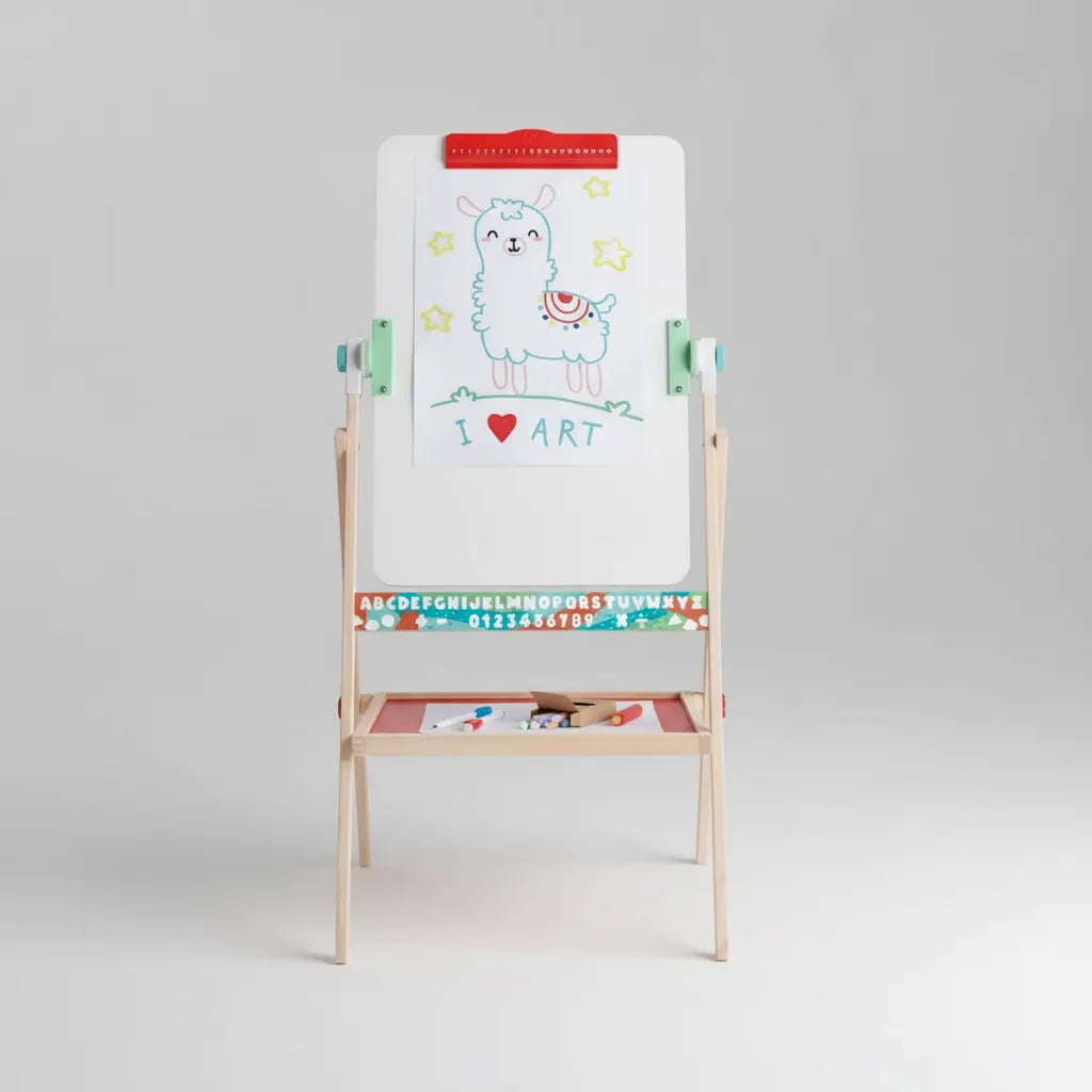 Juguete Didáctico Tablero Plegable Doble Cara Para Niños