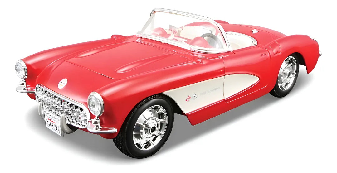 Carro A Escala 1/24 Chevrolet Corvette 1957 Para Armar