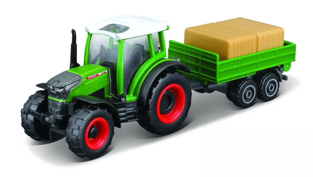 Tractor a escala Massey Ferguson verde