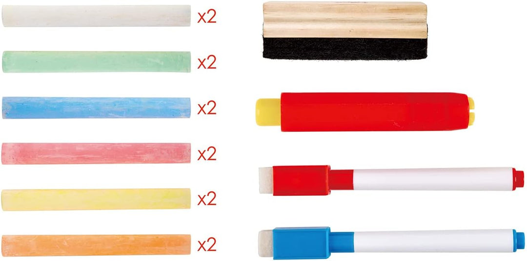 Juguete Didáctico Tablero Plegable Doble Cara Para Niños
