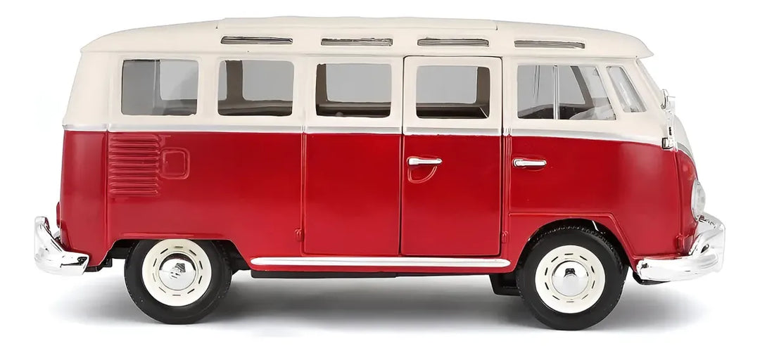 Carro Coleccionable A Escala 1/36 Volkswagen Van Samba Rojo