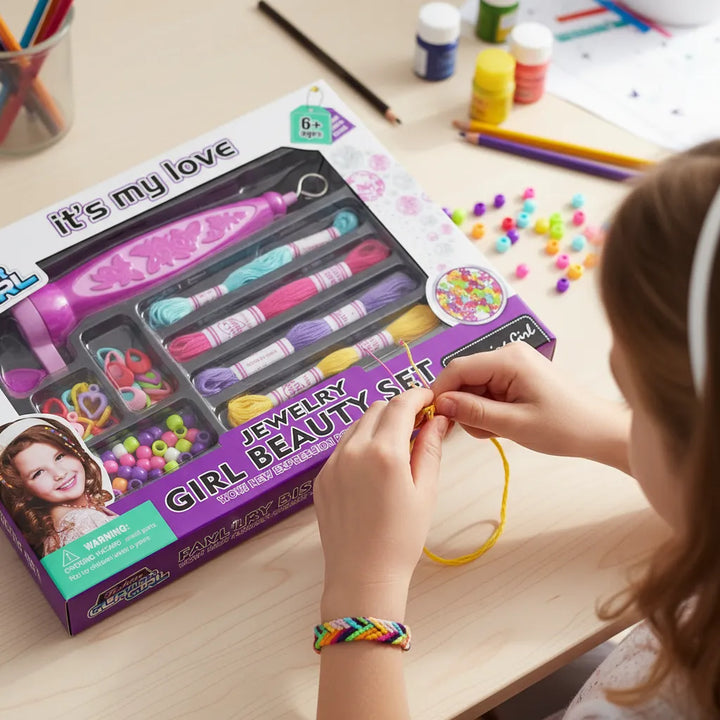 Juego Set  Accesorios Para Peinar Y Diseñar Niñas