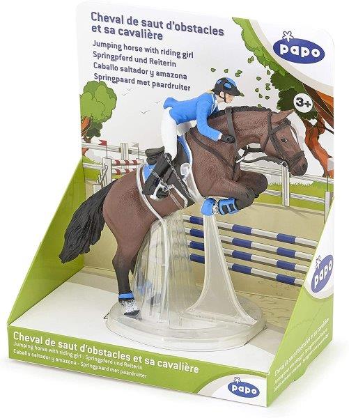 Juguete Figura De Caballo Y Jinete Salto Niños