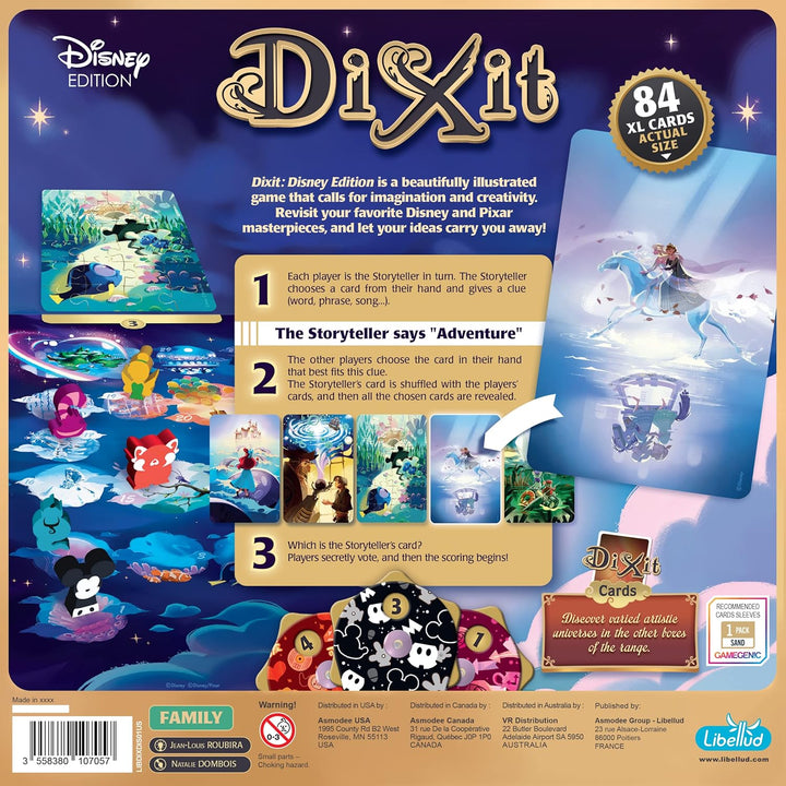Juego De Mesa Dixit Edición Disney Con 84 Tarjetas