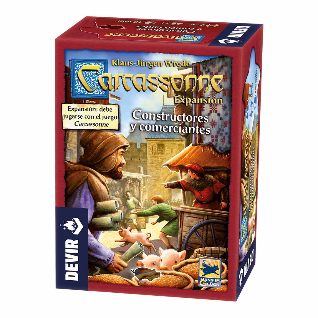 Juego Carcassonne Constructores Y Comerciante