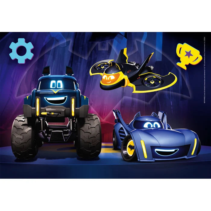 Rompecabezas 2x60 Piezas Batwheels Niños