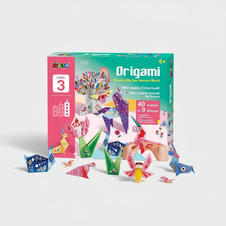 Set De Arte Y Manualidades Origami Unicornios Lv3