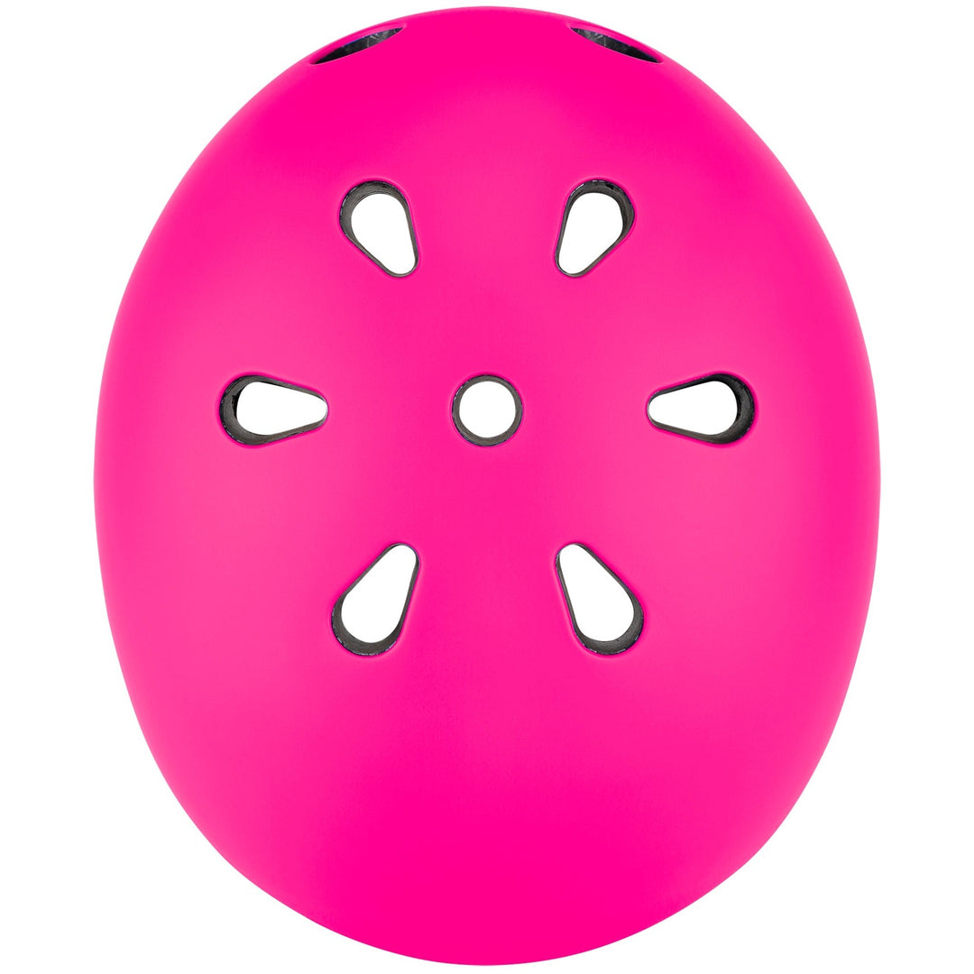 Casco Protector Niños Con Luz Led Ajustable rosado