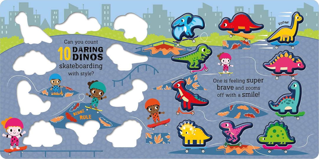 Libro Interactivo 10 Daring Dinos Para Niños