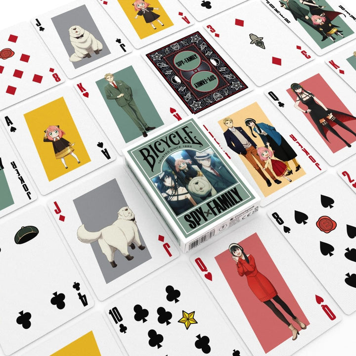 Cartas Bycycle Diseño Spy X Family Para Adultos