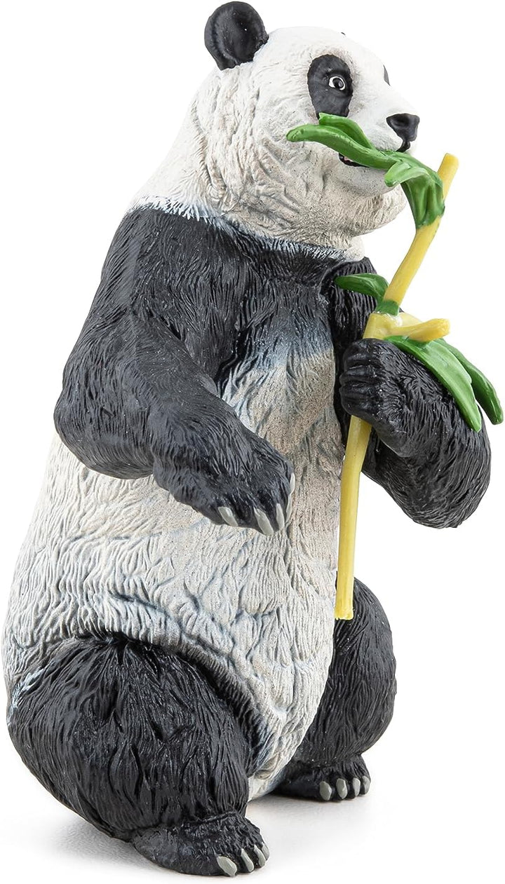 Figura Panda Con Bamboo Pintada A Mano Papo