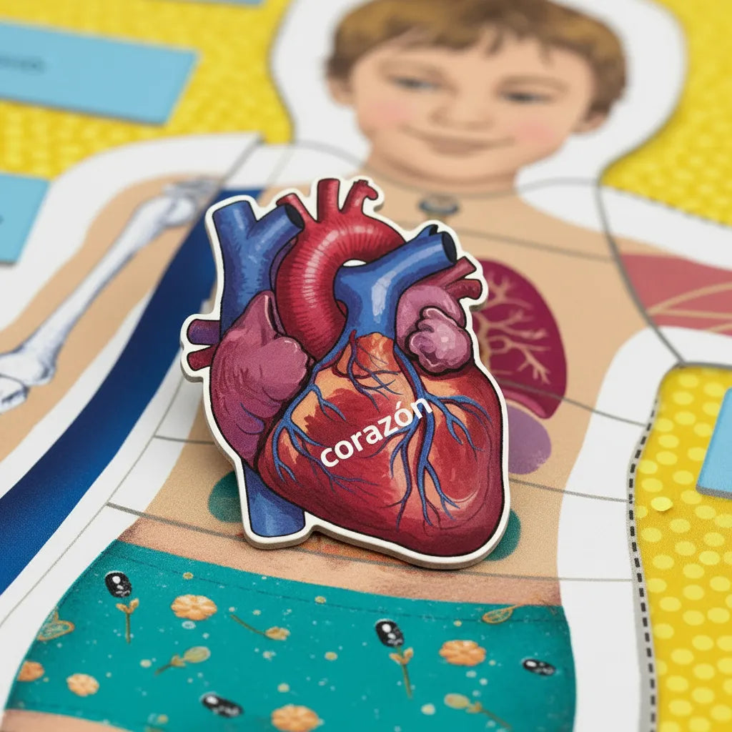 Juego Montessori El Cuerpo Humano Para Niños
