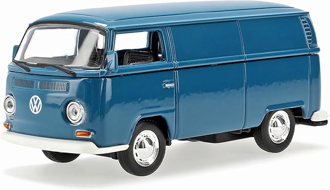 Carro A Escala 1:36 Volkswagen Type 2 Panel Van 1971 Azul