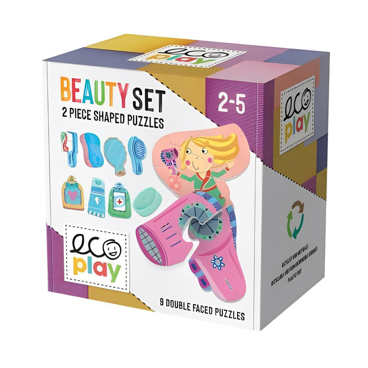Rompecabezas Belleza 9 Piezas Dobles Niños