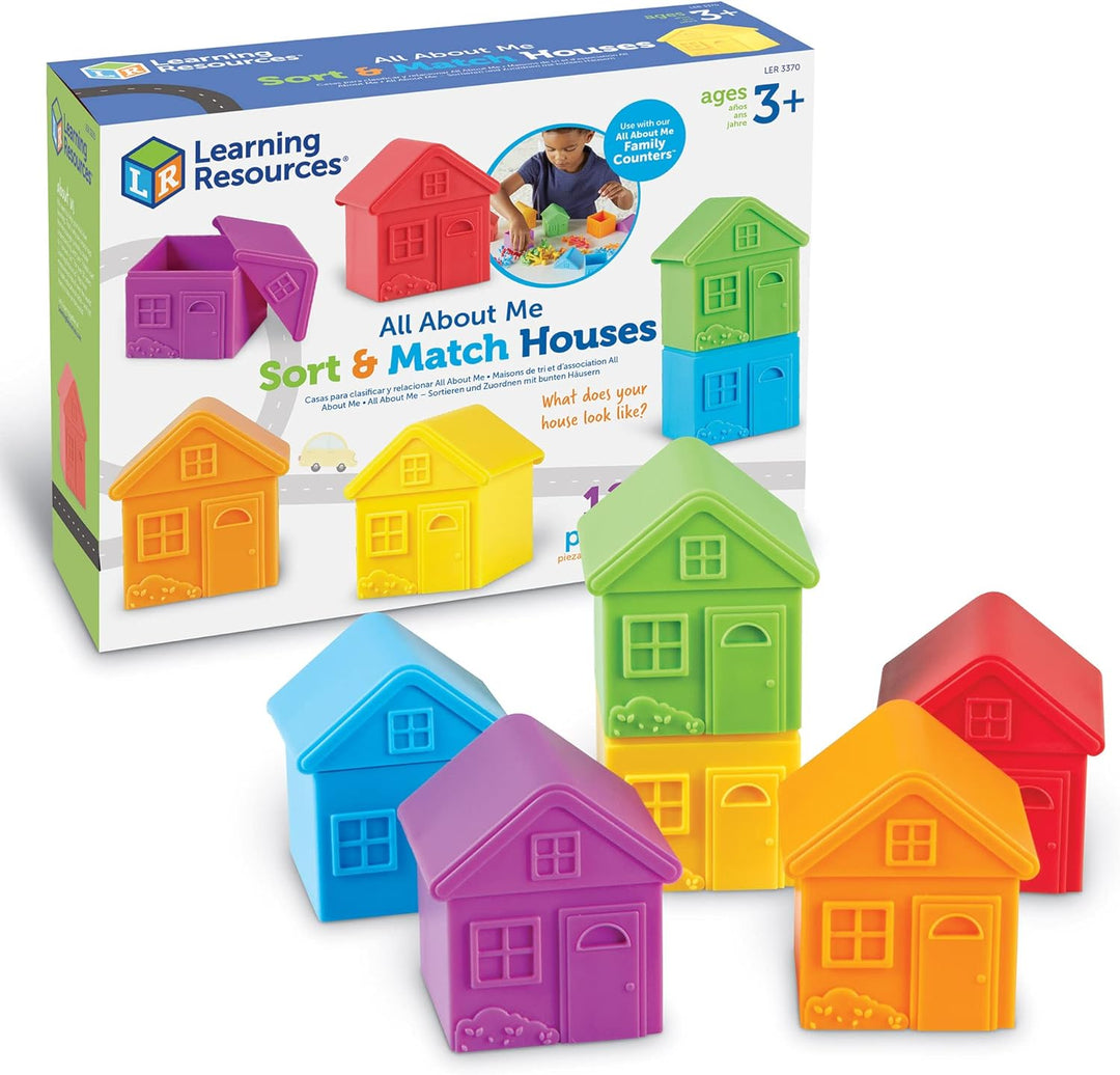 Juego Didáctico Casas Para Clasificar Para Niños