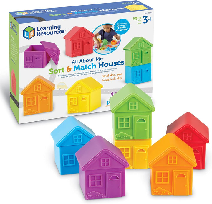 Juego Didáctico Casas Para Clasificar Para Niños
