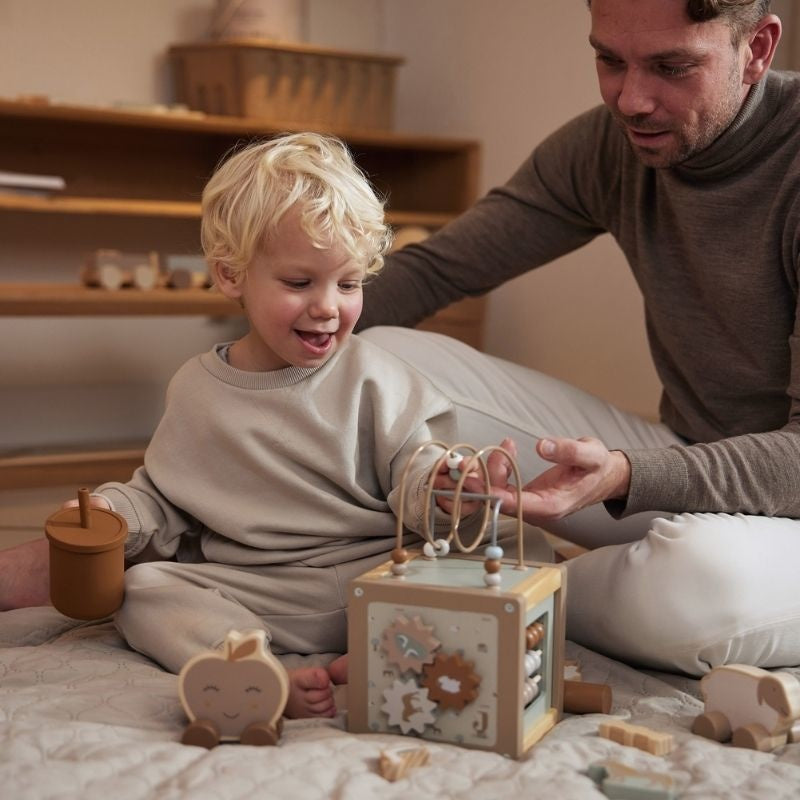 Cubo Didáctico De Actividades De Madera Para Niños