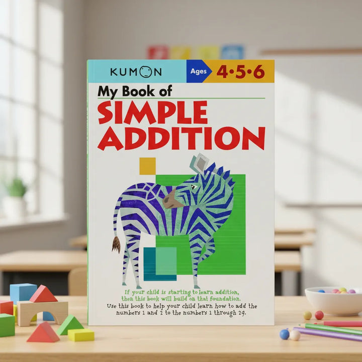 Libro Didáctico kumon  My book of simple addition Para Niños